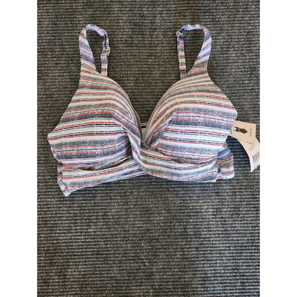 Kim Rogers XL 2 Piece Shape Support Tummy Control Push Up Top Bathing Suit - Picture 2 of 14